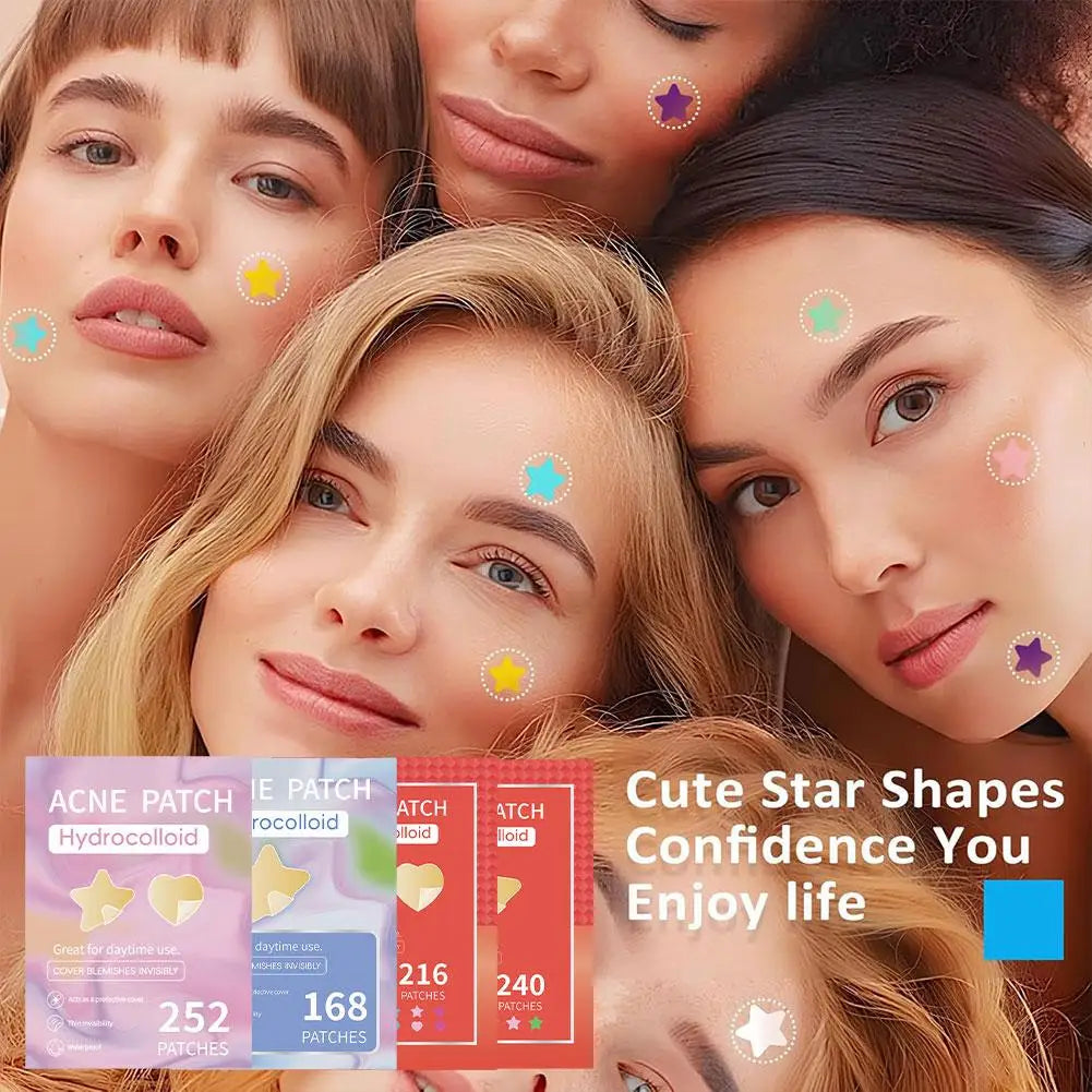 Colorful Star Pimple Patch Invisible Acne Removal Skin Care Stickers