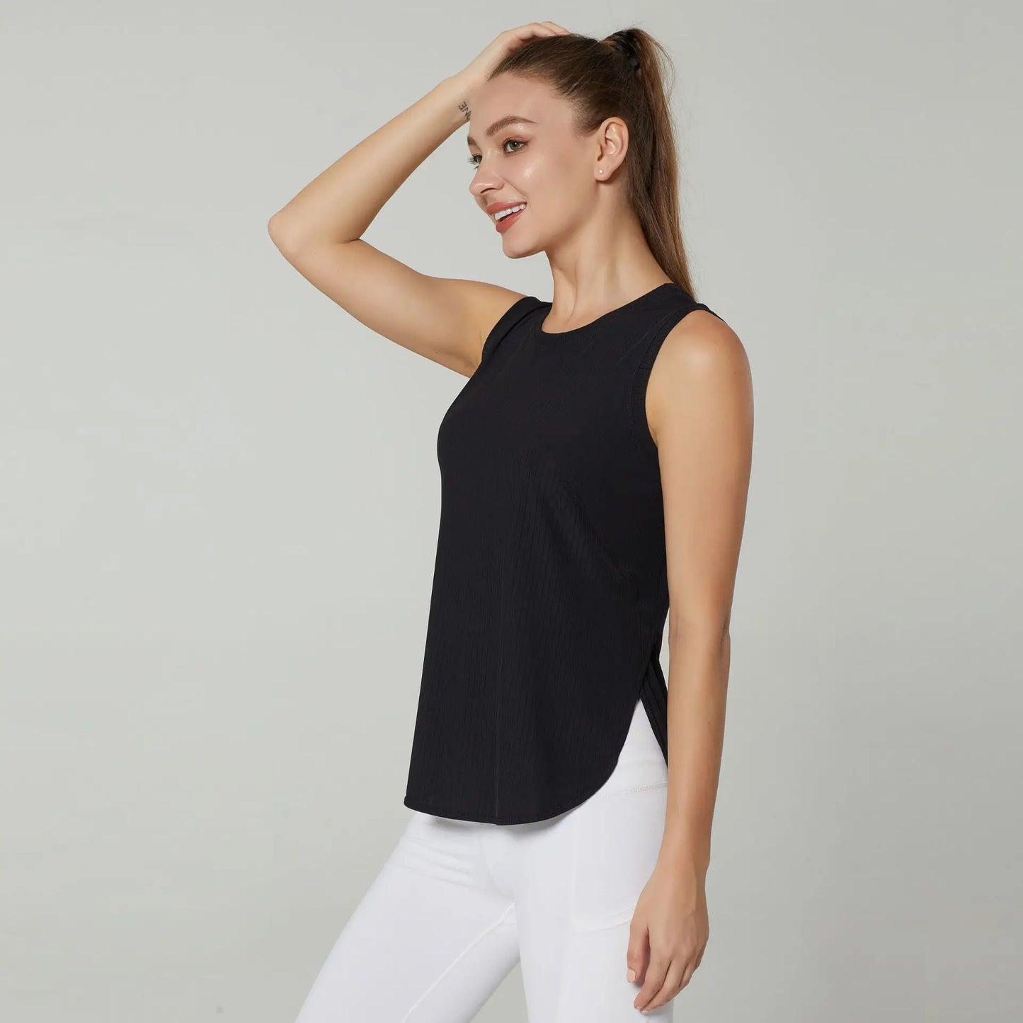 Women Gym Sports Tank Tops Quick Dry Sleeveless Back
