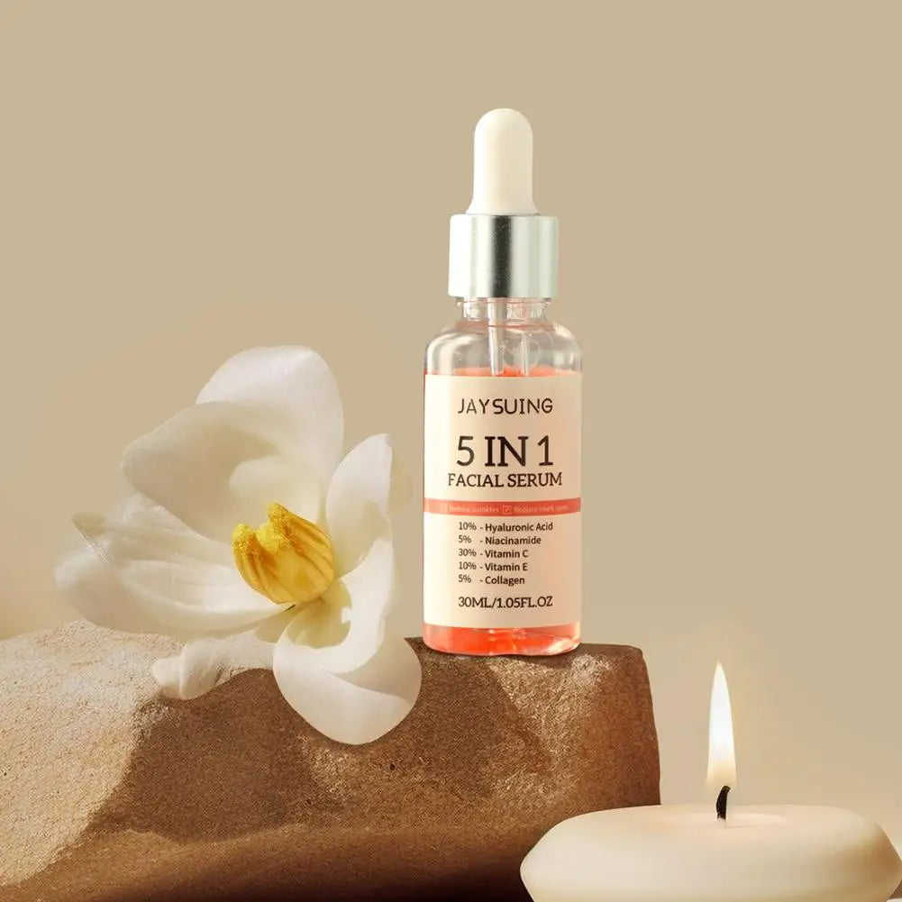 1/3/5/10Pcs 5 In 1 Facial Serum Hyaluronic Acid Vitamin C Niacinamide Skin Care