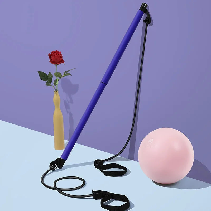 Fitness Bar Equipment for Home Use Multifunctional Tension Rope Elastic Rope Stretching Belt Back Trainer