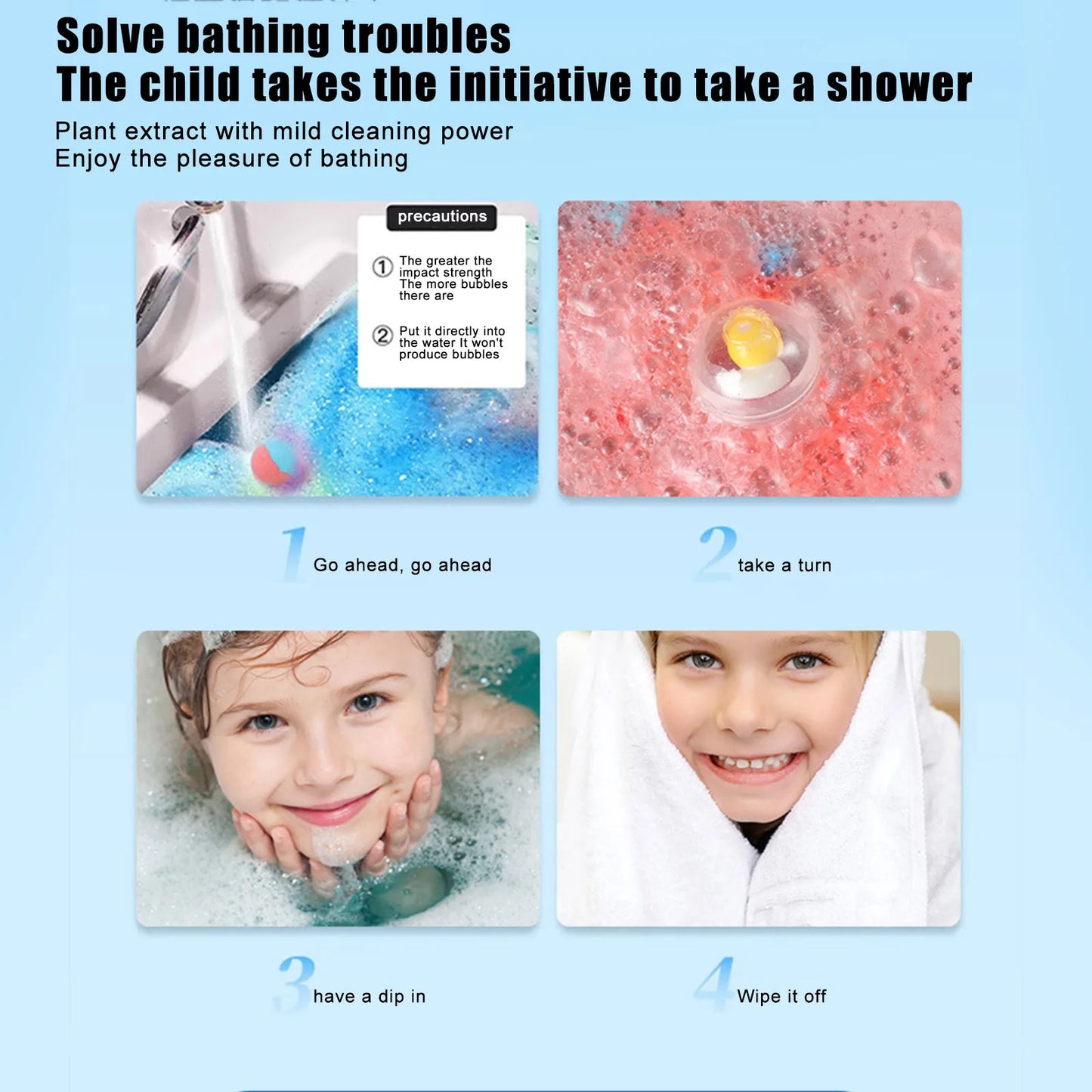 , 24 Pack Kids Bath Bombs Gift Set