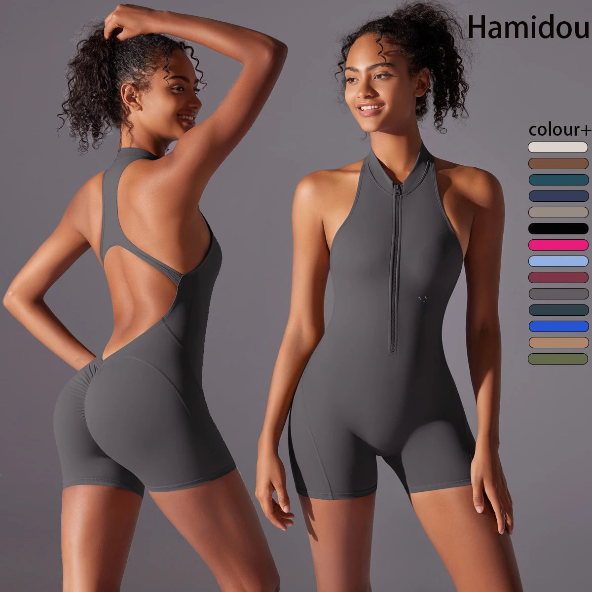 Push Up Bodysuit Yoga Suit Breathable Quick Drying