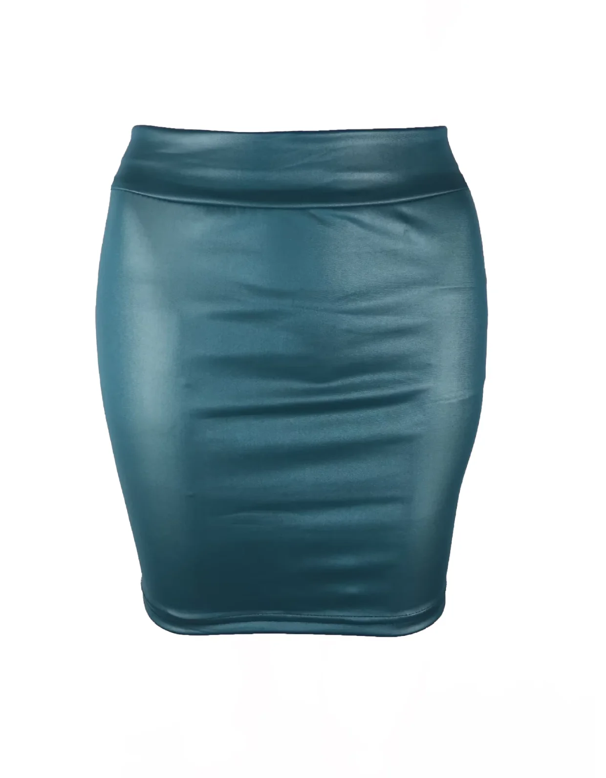 Leather Matte Slim Mini Short High Waist Skirt