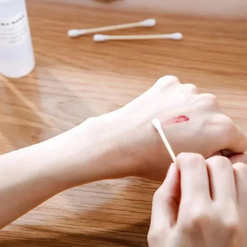 100pcs Per Pack, 5 Packs, Double-ended Cotton Swabs