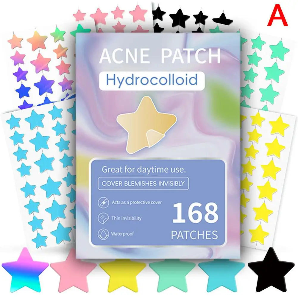 Colorful Star Pimple Patch Invisible Acne Removal Skin Care Stickers