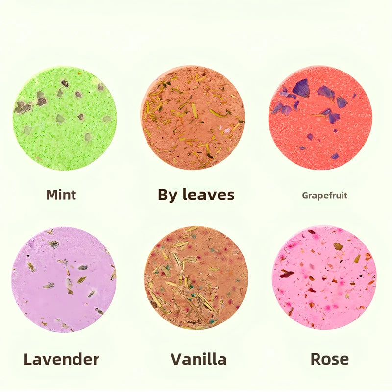 6pcs shower bomb, bath salt gift box,