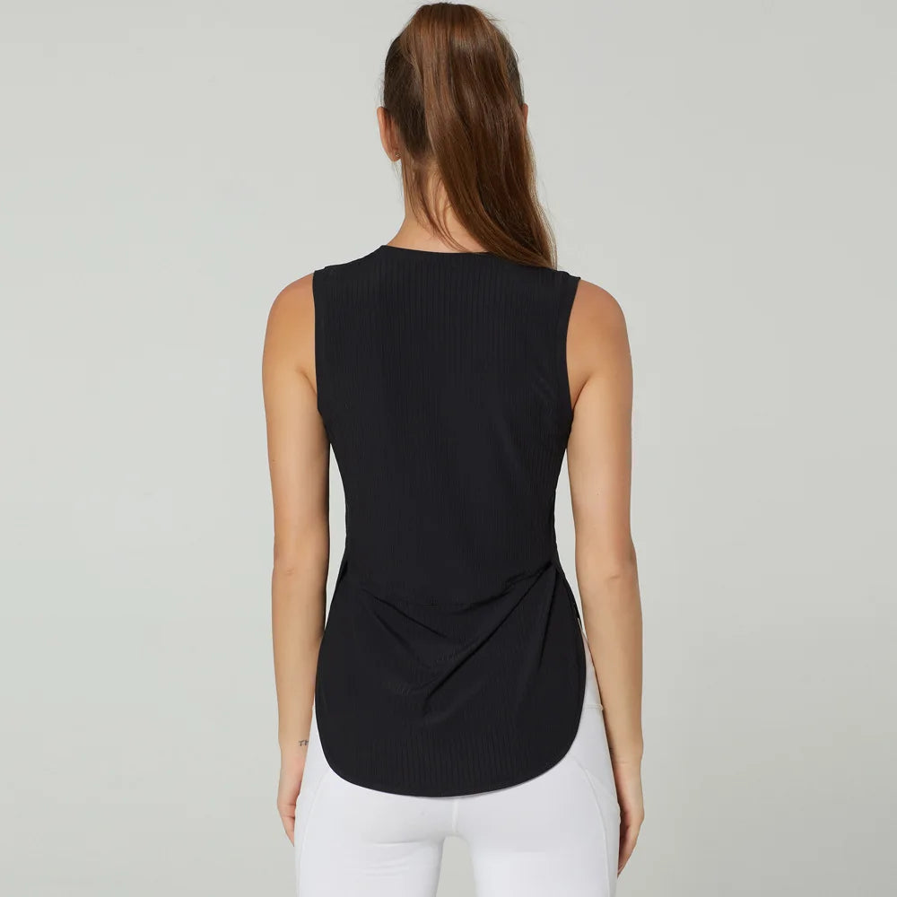 Women Gym Sports Tank Tops Quick Dry Sleeveless Back