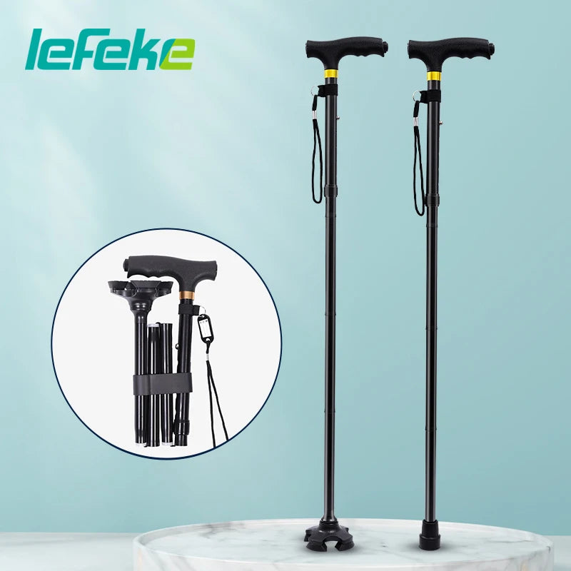 Foldable Walking Cane Lightweight Adjustable Heavy Duty
