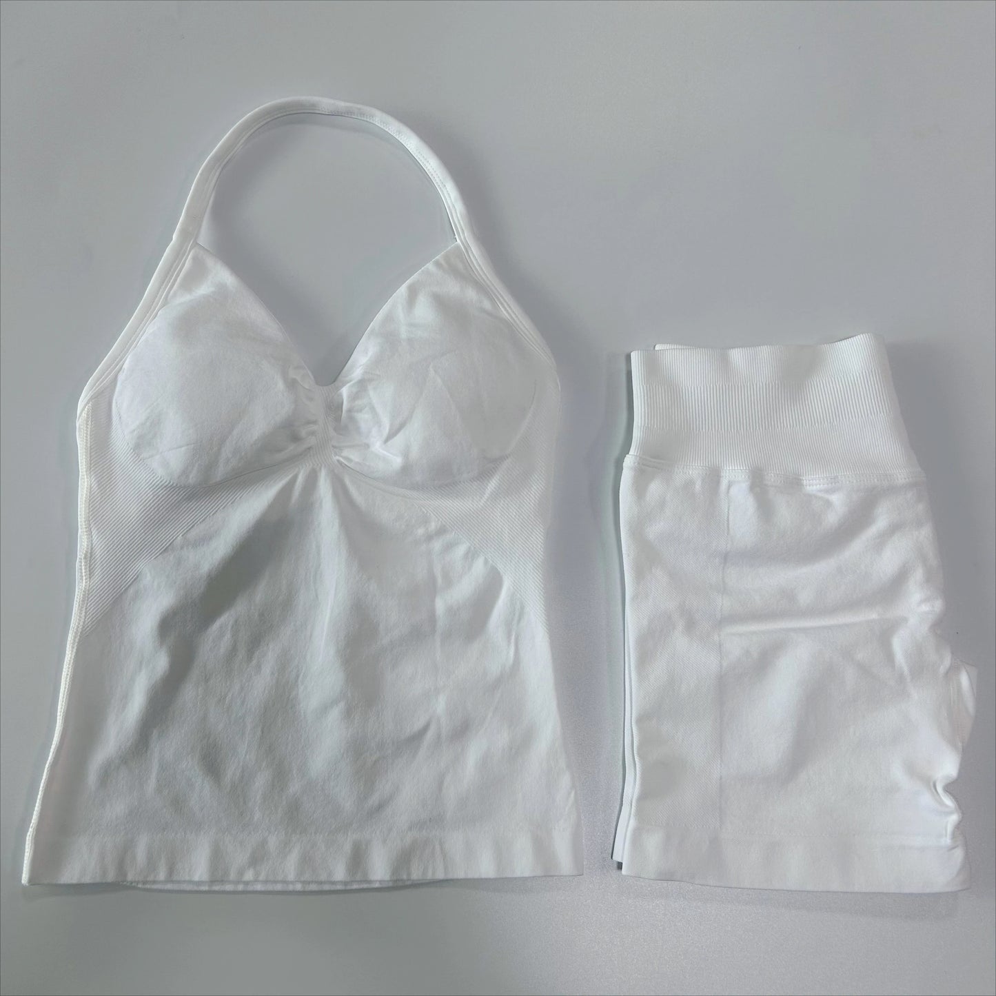 Yoga 2-piece Lace-up Tops and Shorts