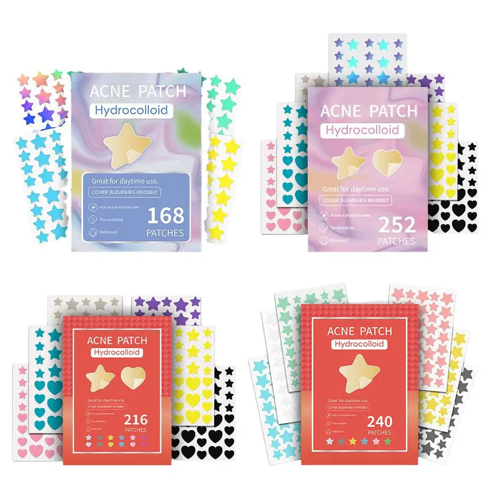 Colorful Star Pimple Patch Invisible Acne Removal Skin Care Stickers