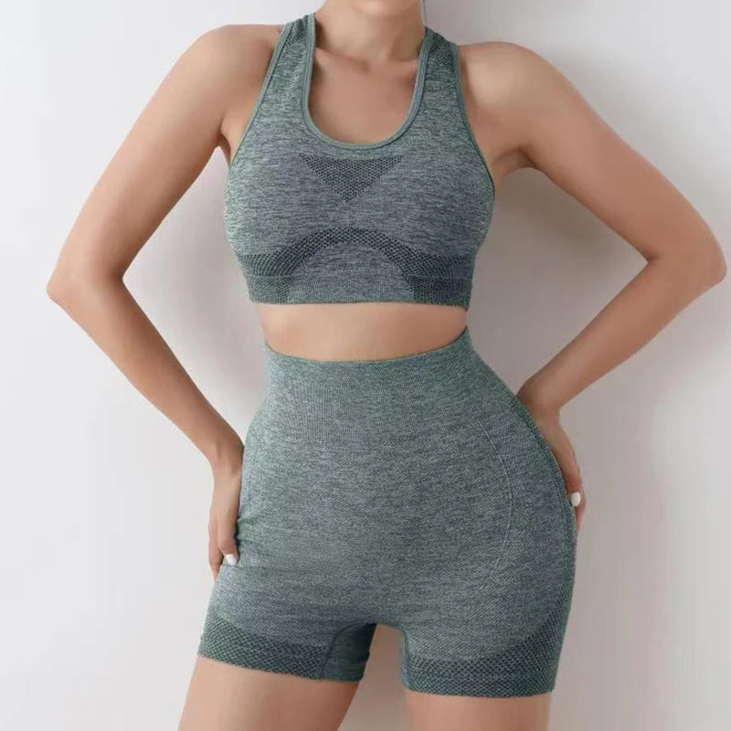 Gym Shorts Sport Bras Gym Set Seamless Yoga Sets