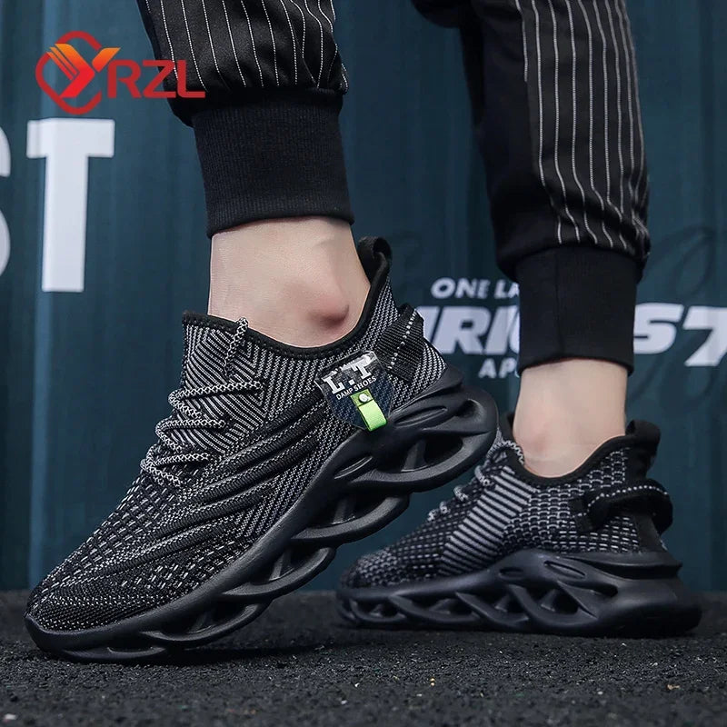 Men Sports Shoes Outdoor Breathable Mesh Shock-absorption