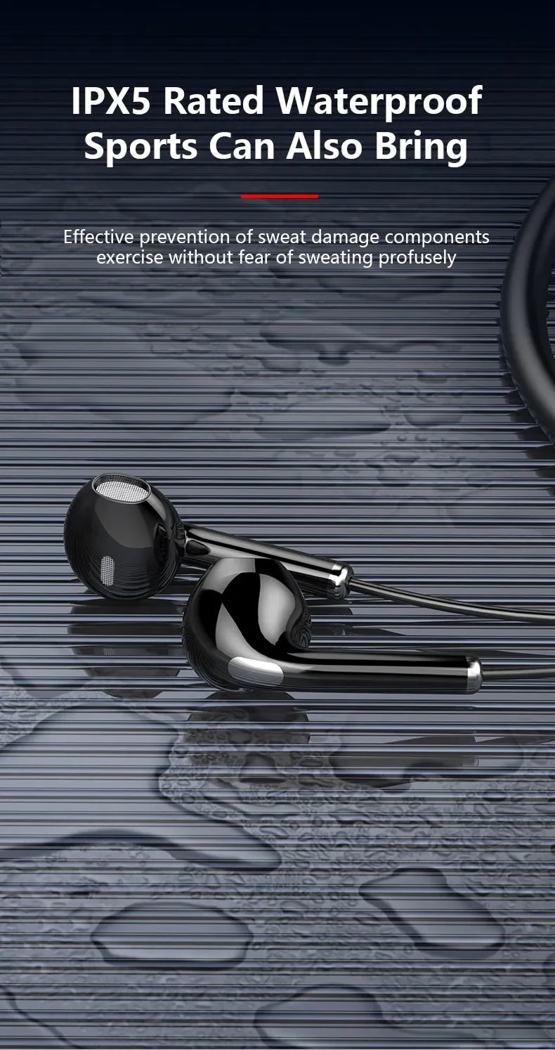 Wireless Headphone Neckband Earphone audiphones Bluetooth