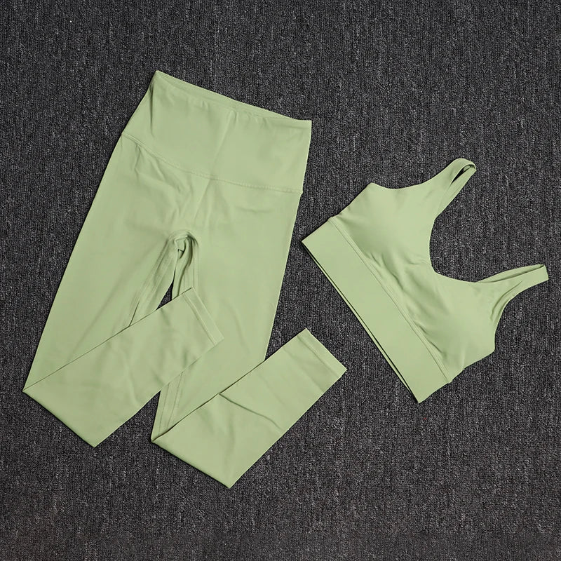 Yoga Set Bras High Waist Leggings