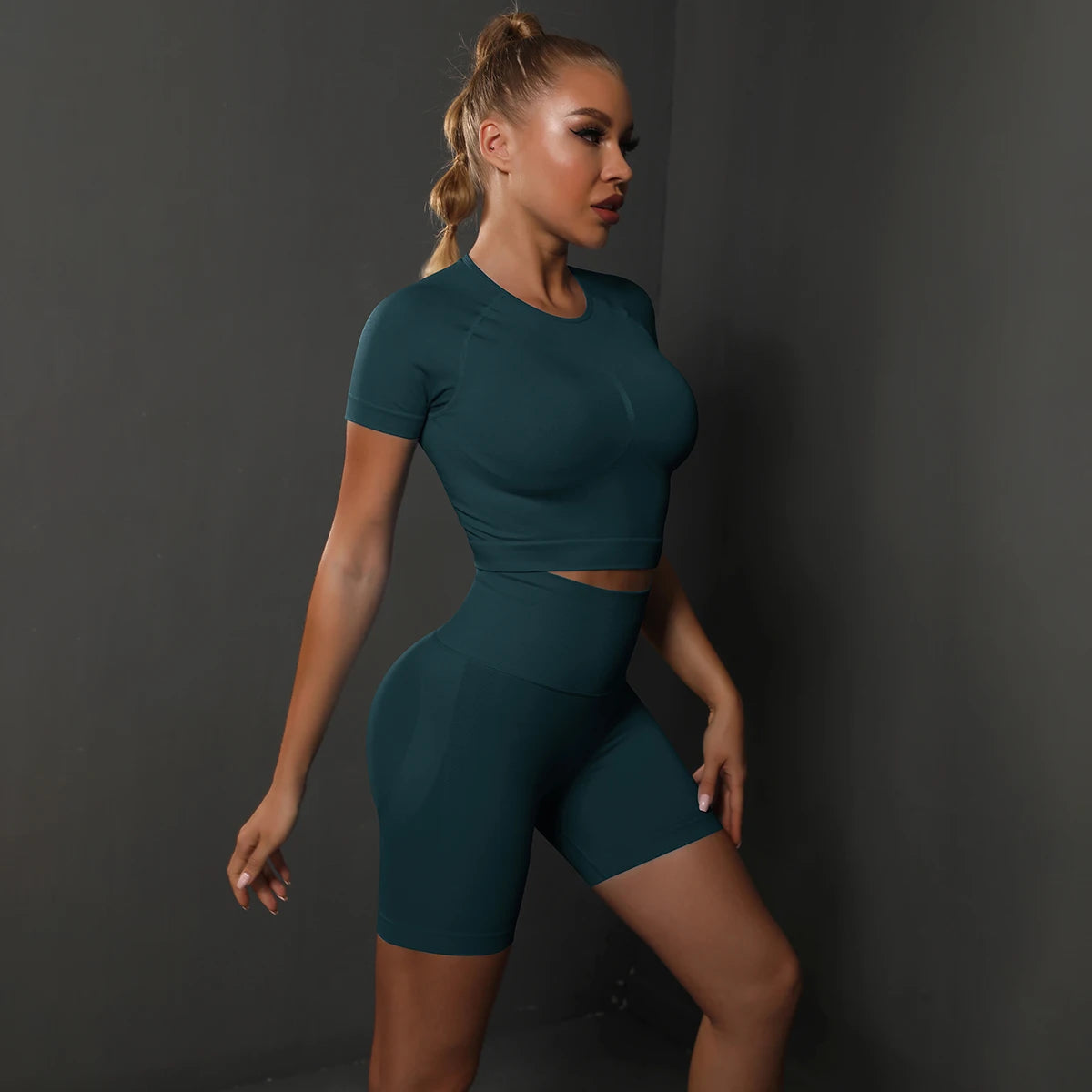 2PCS Seamless Women Yoga Set