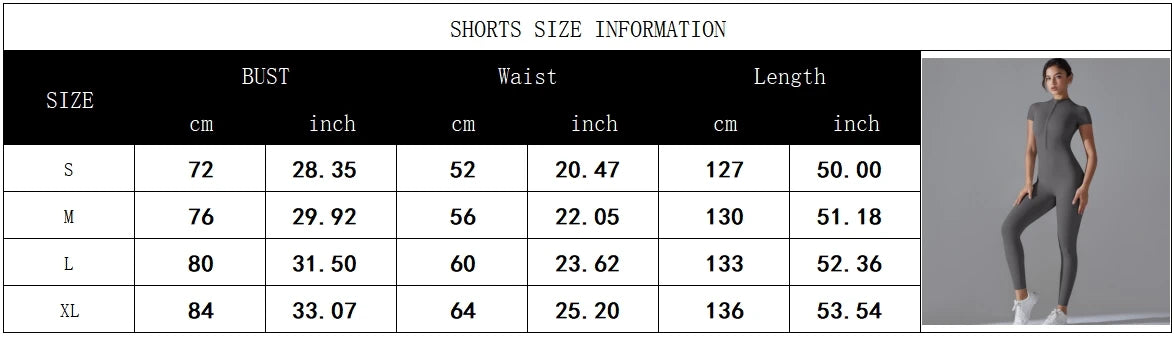 Yoga Set Jumpsuits One-Piece Suit Zipper Short Sleeve