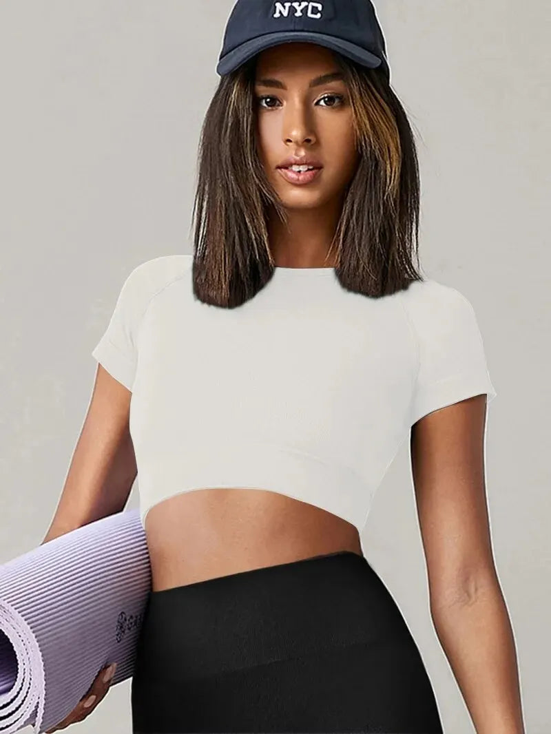 Yoga Top Seamless Sport T Shirts