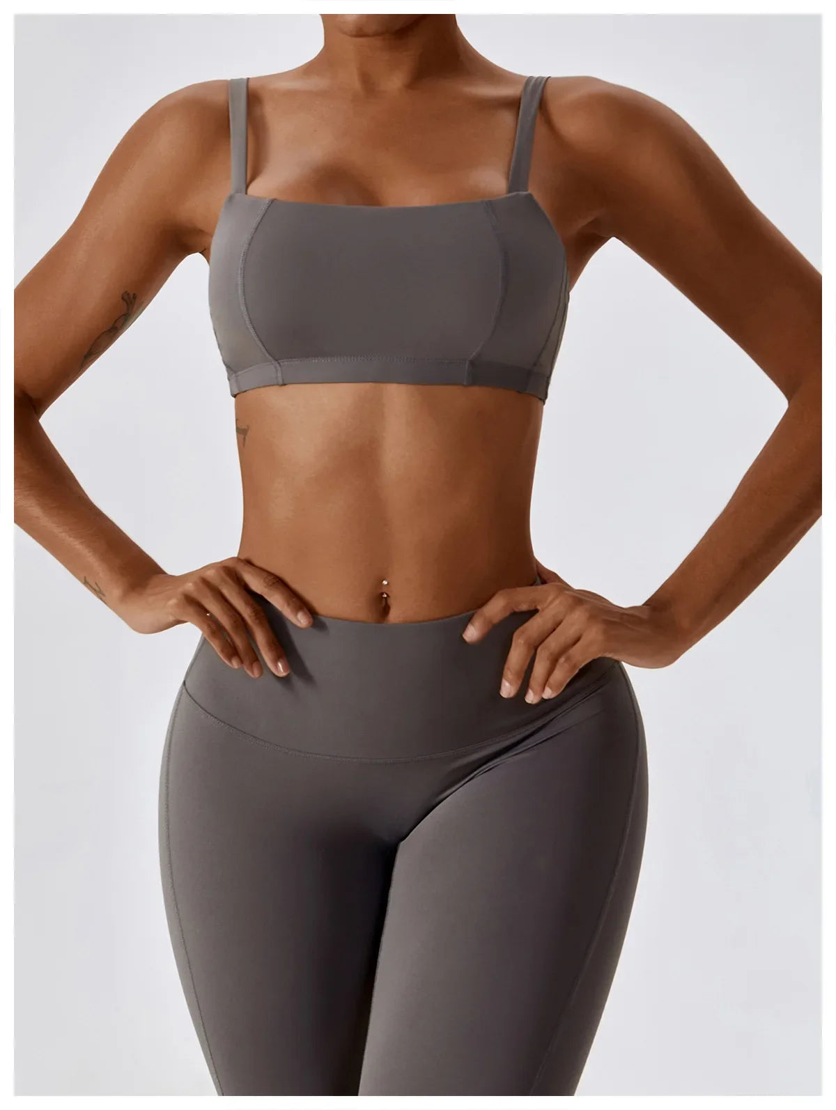 Yoga High Waist Leggings And Top Two Piece Set Seamless