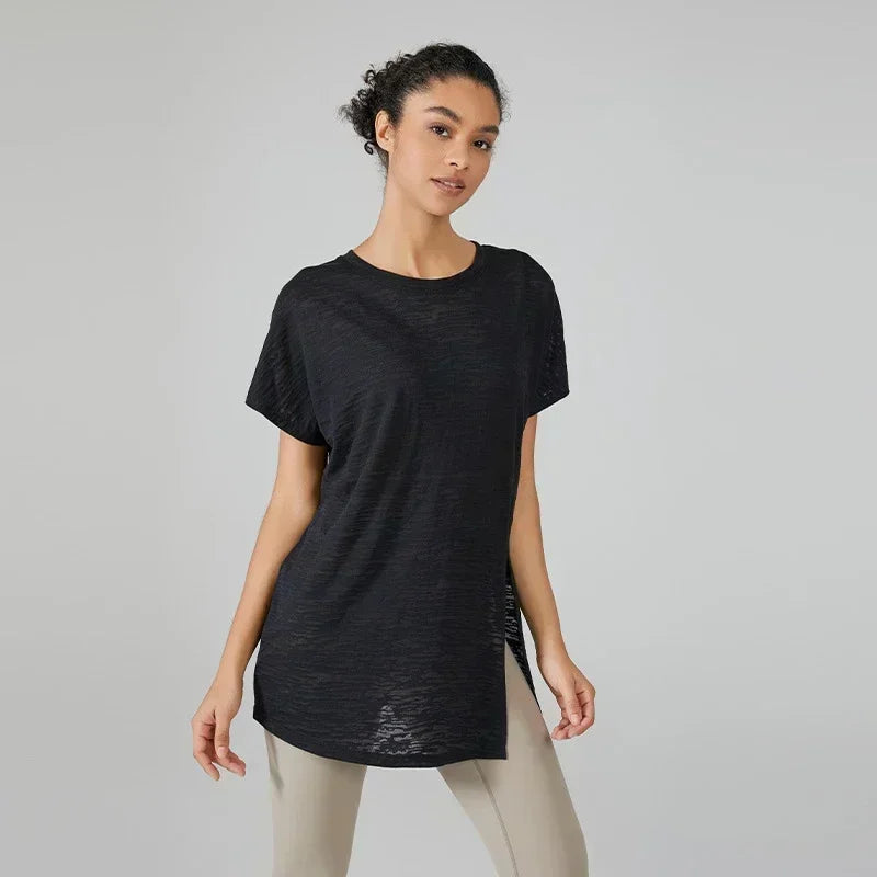 Yoga Shirts & Blouses. Short Sleeve Workout Sporty Woman Top