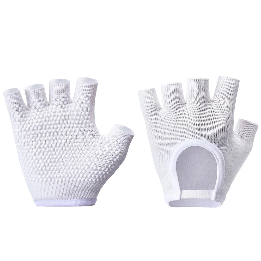 1Pair Half Finger Yoga Gloves, Cycling Gloves
