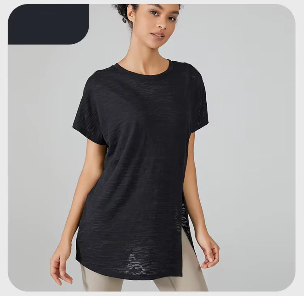 Yoga Shirts & Blouses. Short Sleeve Workout Sporty Woman Top