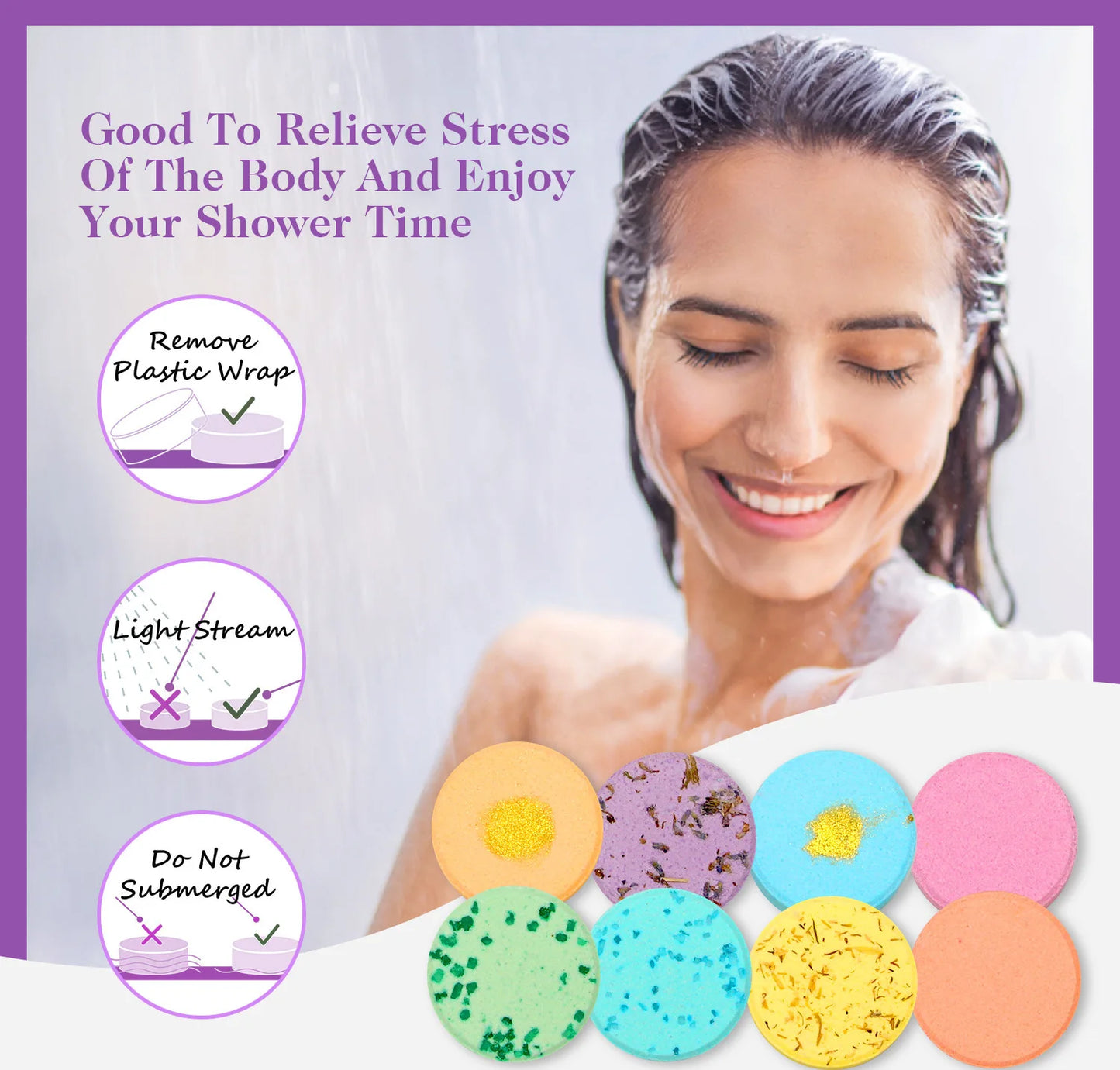 8PCS Bomb Bath Salt Gift Box Moisturizing Body Care