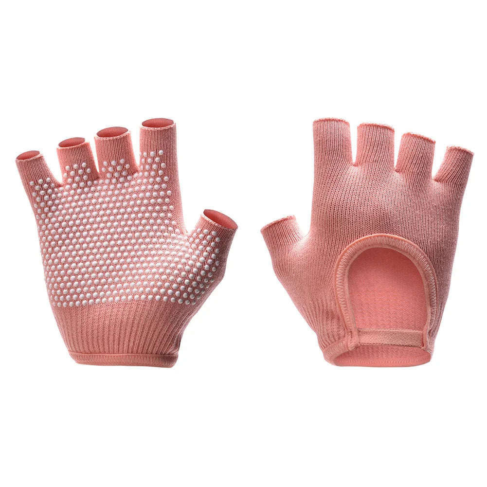 1Pair Half Finger Yoga Gloves, Cycling Gloves