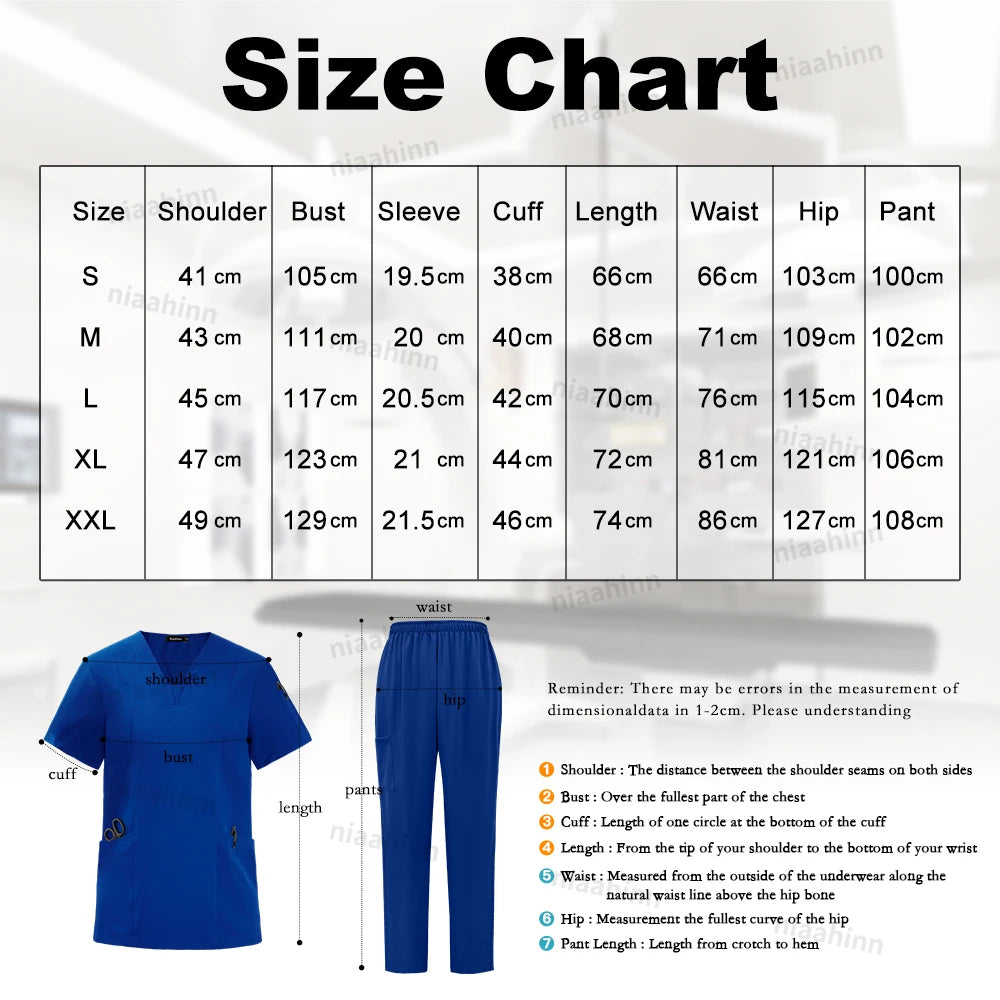 Scrubs Uniforms Sets Healthcare Unisex Surgical Uniforms