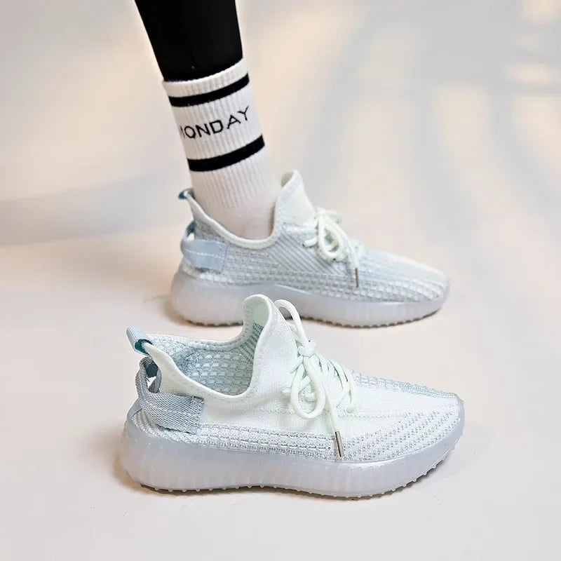 Casual Breathable Women's Soft Sole Versatile Lightweight Running Shoes