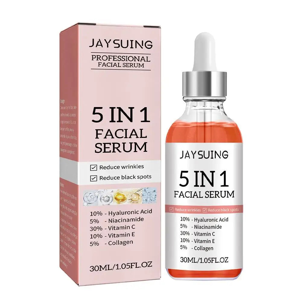 1/3/5/10Pcs 5 In 1 Facial Serum Hyaluronic Acid Vitamin C Niacinamide Skin Care