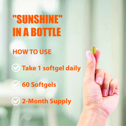 Vitamin D3 K2,  2 in 1 VIT D3 and K2 Supplement