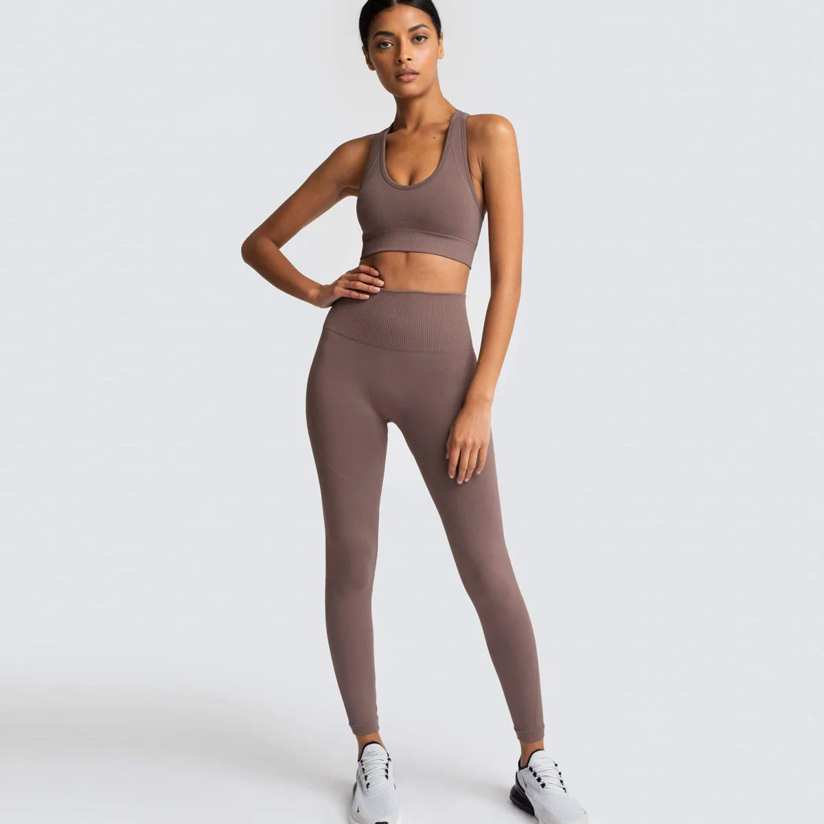 Seamless Yoga Sports Bra and Leggings