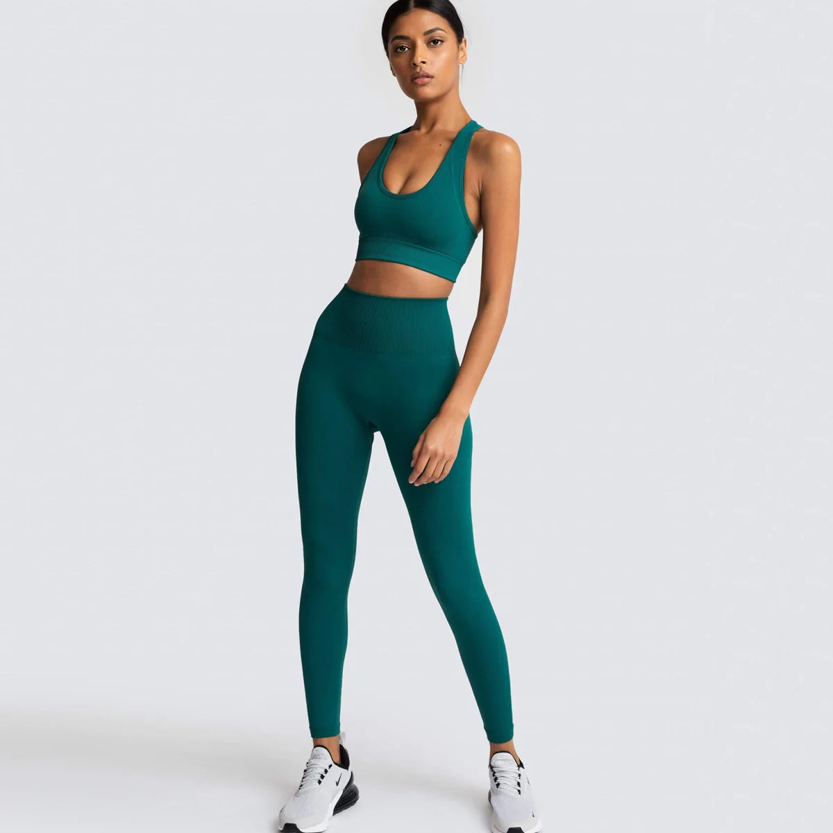 Seamless Yoga Sports Bra and Leggings