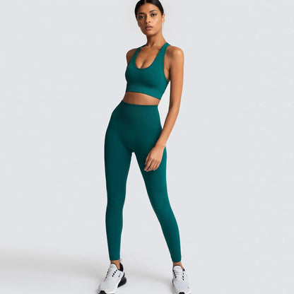Seamless Yoga Sports Bra and Leggings