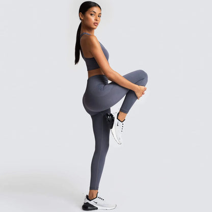 Seamless Yoga Sports Bra and Leggings