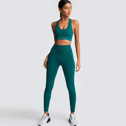 Seamless Yoga Sports Bra and Leggings