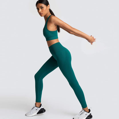 Seamless Yoga Sports Bra and Leggings