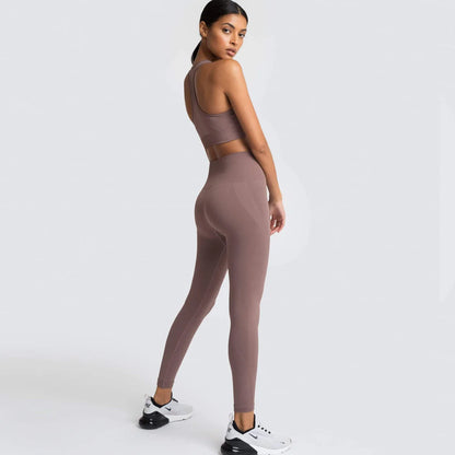 Seamless Yoga Sports Bra and Leggings