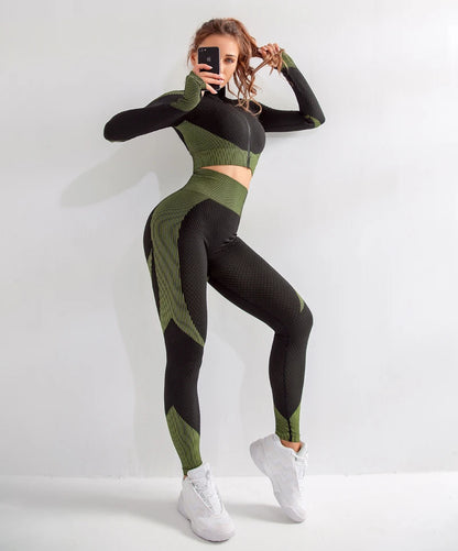 Yoga-Top Vital Seamless Zipper Long Sleeve