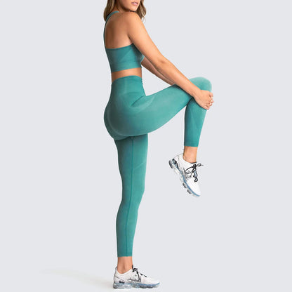 Seamless Yoga Sports Bra and Leggings