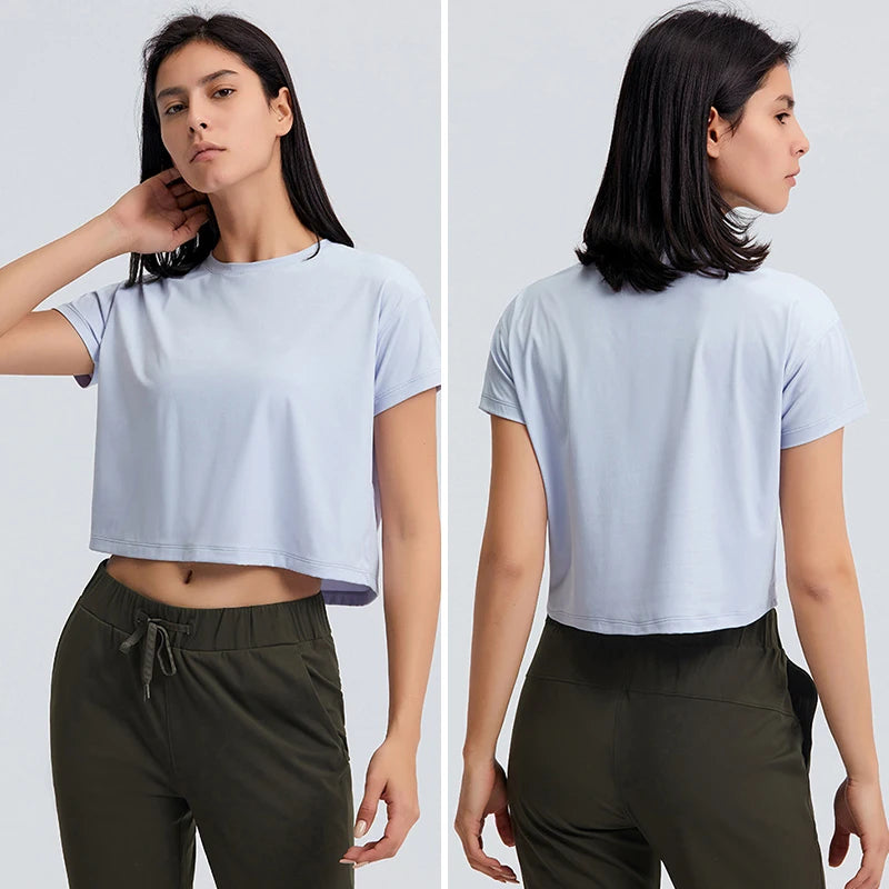 Loose  Seamless Sport t-Shirts