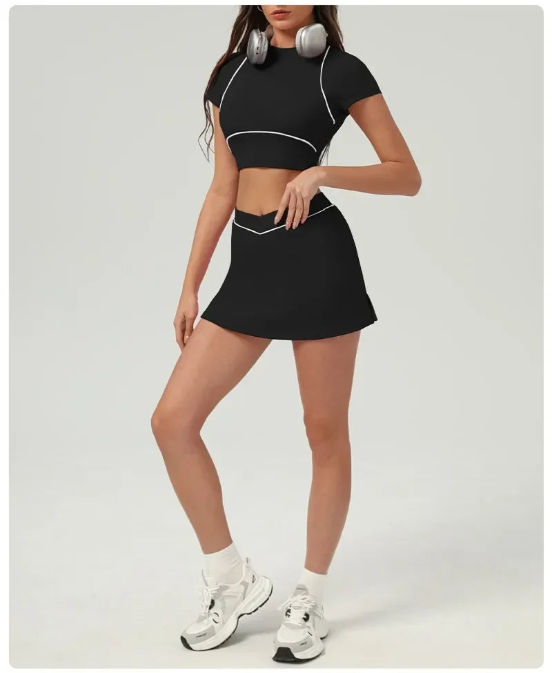 High Waist Quick-drying Backless Skinny Yoga Set