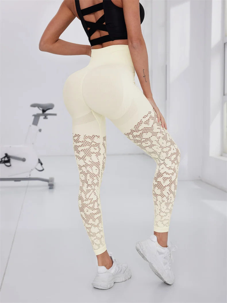 Seamless Yoga Pants Breathable High Waisted Leggings