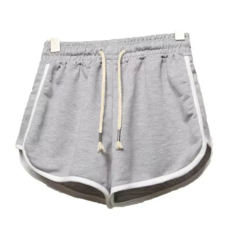 mid-waist casual loose straight  thin breathable wide leg shorts