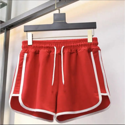 mid-waist casual loose straight  thin breathable wide leg shorts