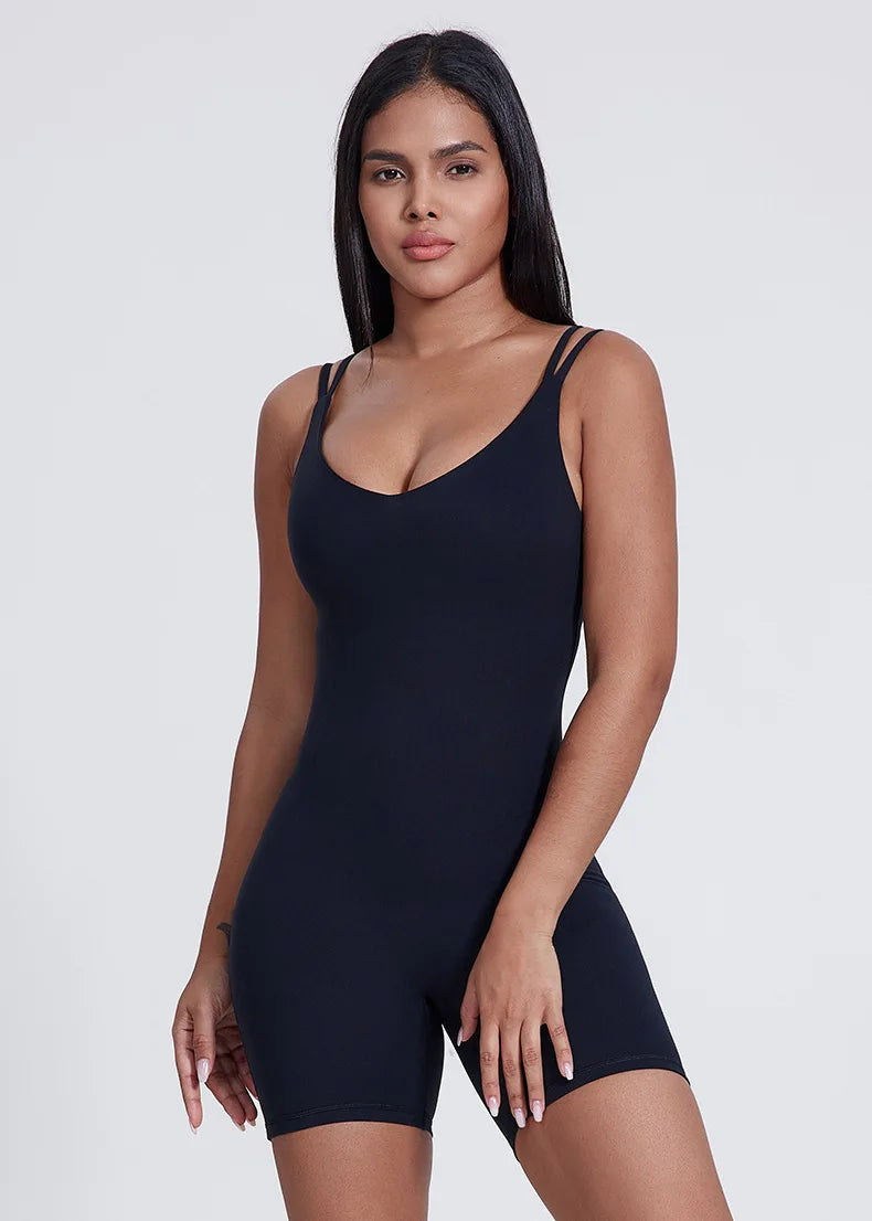 One-piece tight jumpsuit