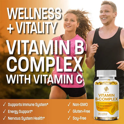 Vitamin B Capsule VB B1 B2 B3 B5 B6 B7 B9 B12