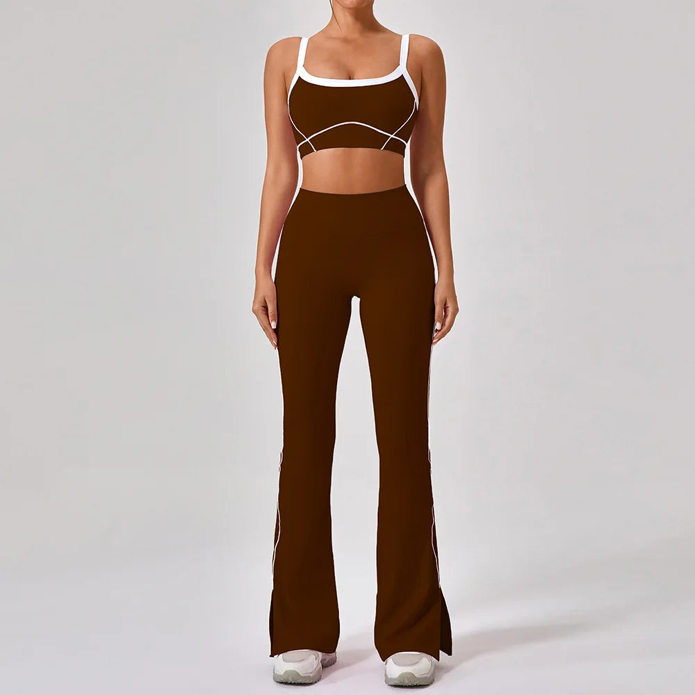 Women's Yoga Sets 2 Piece Set  Sport Bra And   Trousers