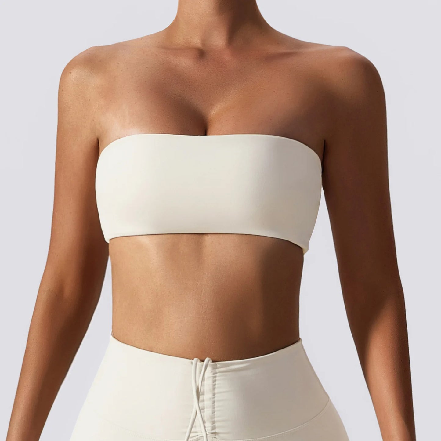 Strapless  Sports Bra Quick-Drying Yoga Tube Top