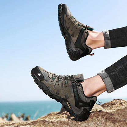 Men's Hiking Shoes Suede Leather Outdoor Wear-resistant